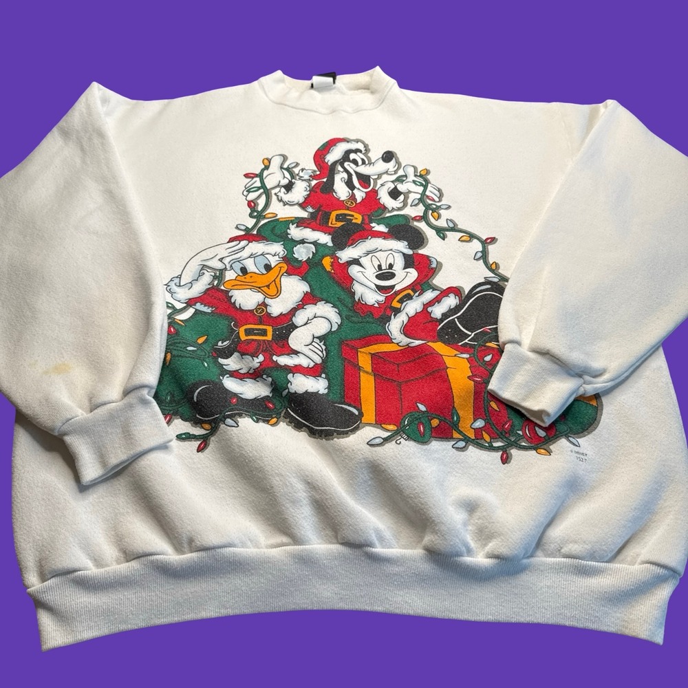 VINTAGE MICKEY UNLIMITED DISNEY CHRISTMAS SWEATSHIRT